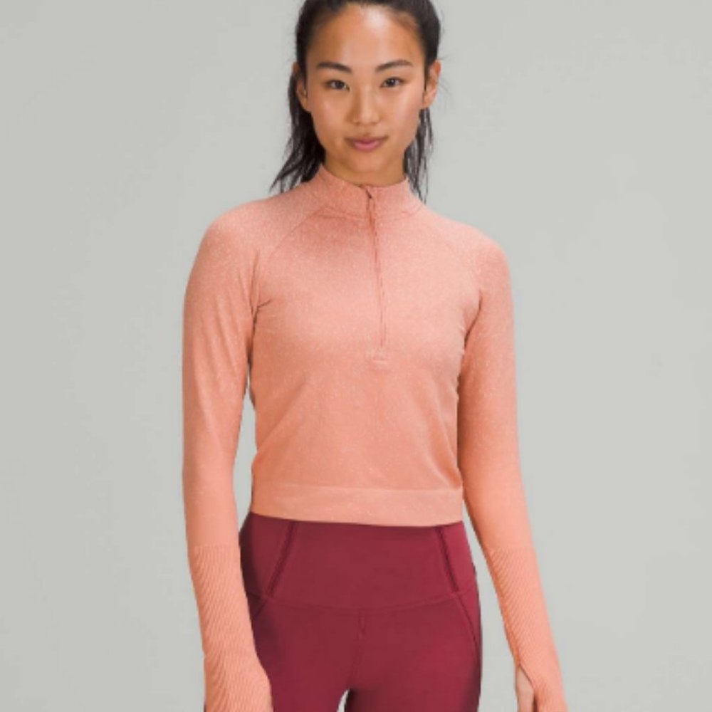 Lululemon Rest Less Cropped Half-Zip